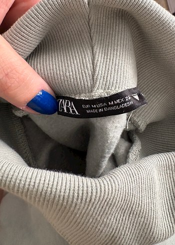 Zara Acik Gri Minimal Triko Kazak