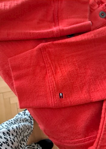 Tommy Çocuk Kırmızı Düğmeli Sweatshirt - Görsel 6