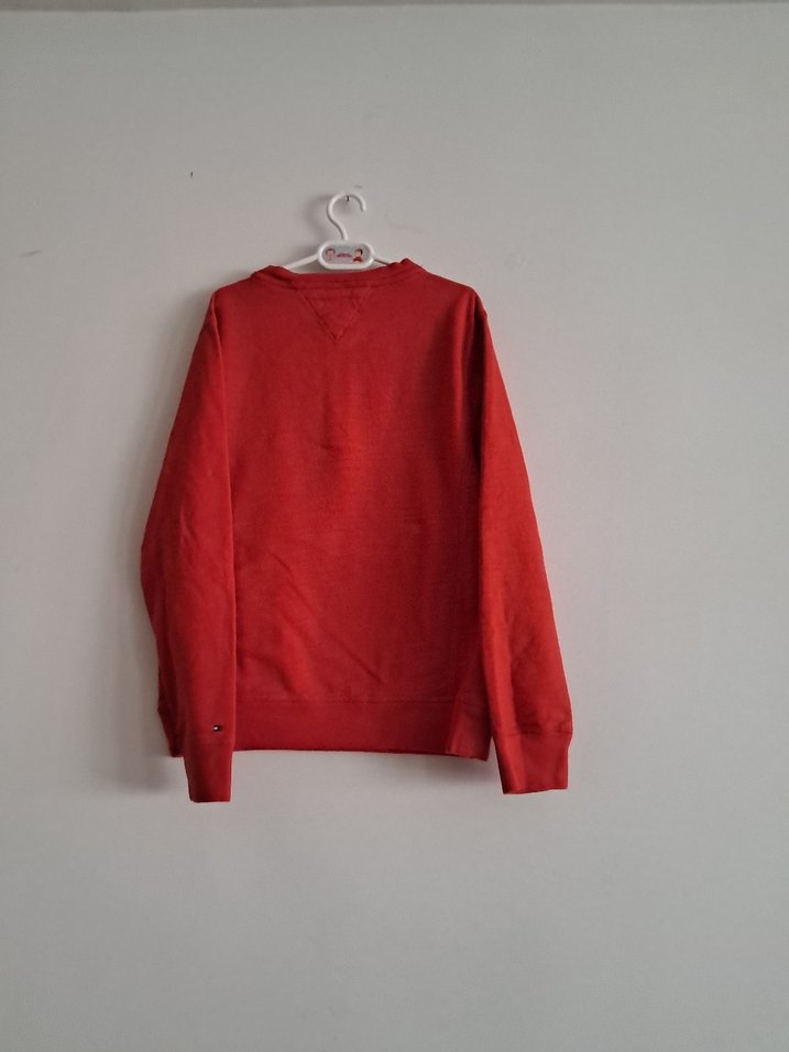 Tommy  Çocuk Kırmızı Düğmeli Sweatshirt - Görsel 2