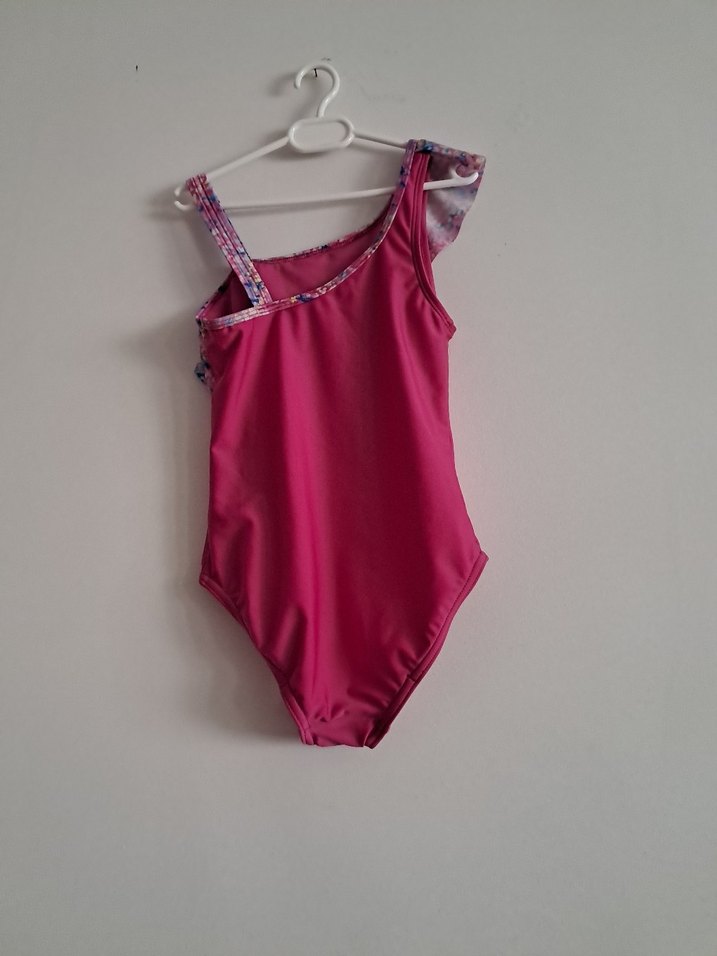 Pembe Bağlamalı Kız Çocuk Mayo - Görsel 5