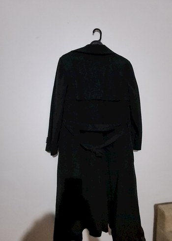 Düğmeli Siyah ünisex Kaban - Görsel 7