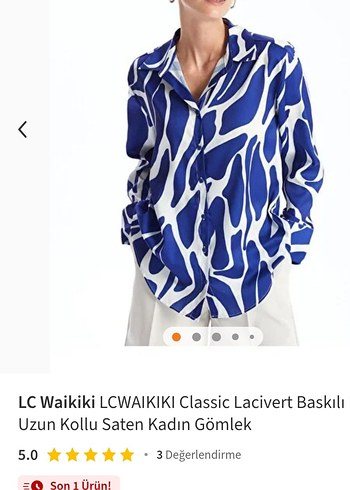 Kadın Mavi Beyaz Desenli Uzun Kollu Gömlek - Görsel 6