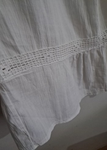 Kadın Bohem Midi Keten Elbise - Görsel 4