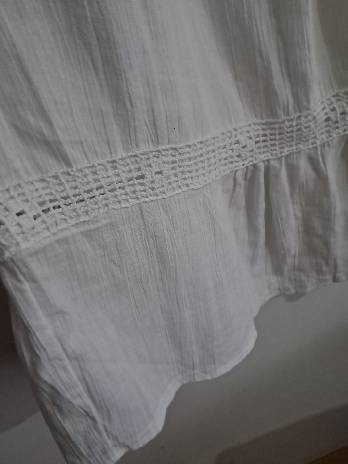 Kadın Bohem Midi Keten Elbise - Görsel 4