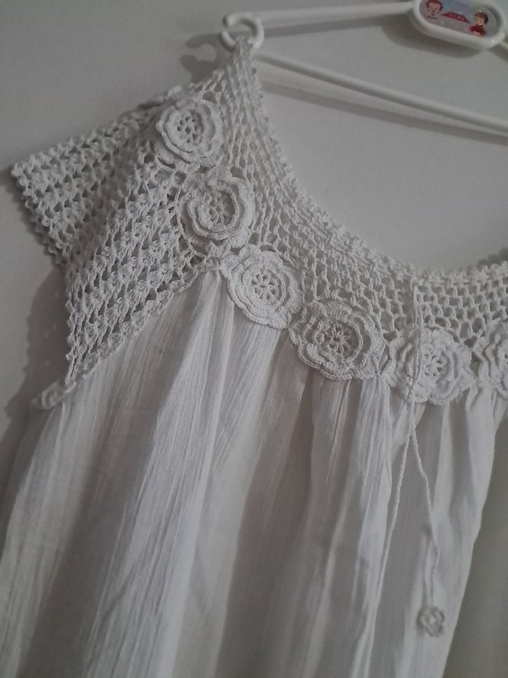 Kadın Bohem Midi Keten Elbise - Görsel 2