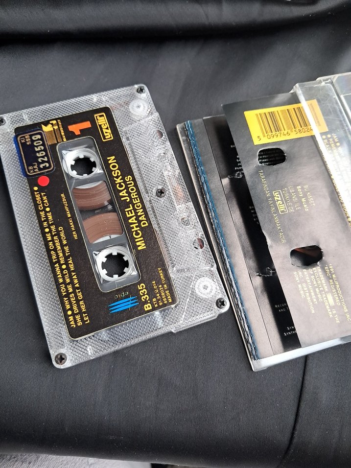 Michael Jackson Dangerous Kaset Albümü - Görsel 3