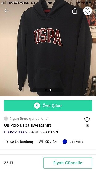 Uspa sweat