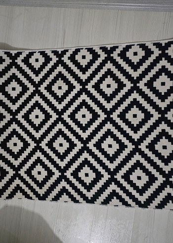 Siyah Beyaz Modern Desenli Halı - Görsel 2