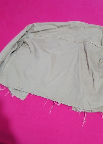 Düğmeli Bej Kadın Ceket - Görsel 2