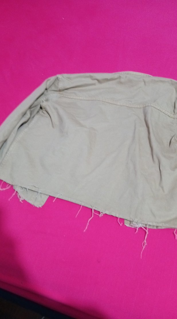 Düğmeli Bej Kadın Ceket - Görsel 2