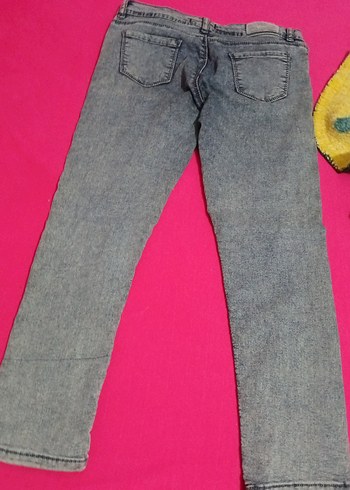 Gri Midi Boy Dar Kesim Kadın Kot Pantolon - Görsel 2