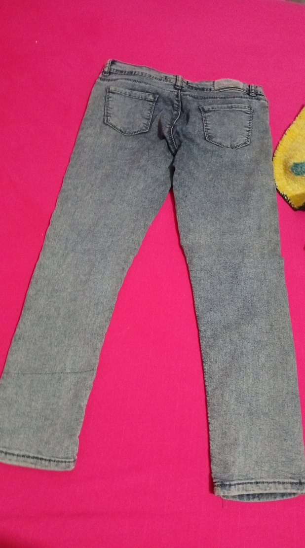 Gri Midi Boy Dar Kesim Kadın Kot Pantolon - Görsel 2