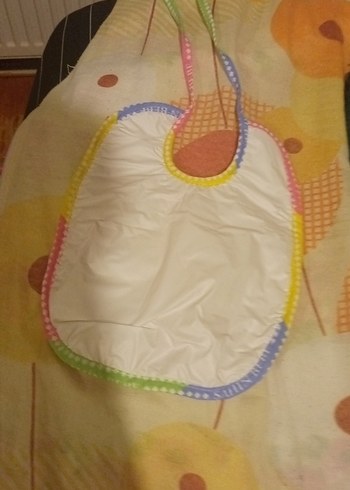 Pastel Pembe Baskılı Bebek Önlüğü - Görsel 2