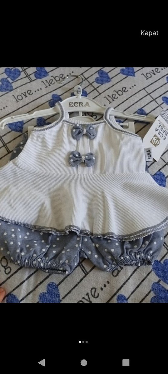 Kız Çocuk Renkli Kemerli Pembe Elbise - Görsel 2