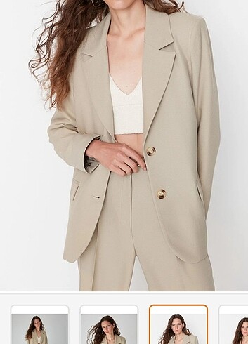 l Beden ten rengi Renk Trendyol blazer ceket 
