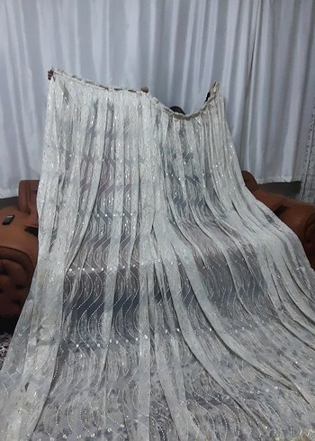 Sarımsı parlak tül 2 adet - Görsel 3