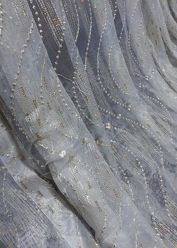 Sarımsı parlak tül 2 adet - Görsel 2