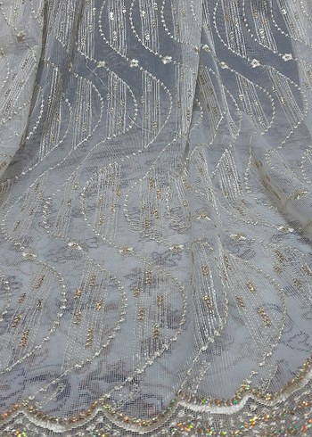 Sarımsı parlak tül 2 adet - Görsel 4