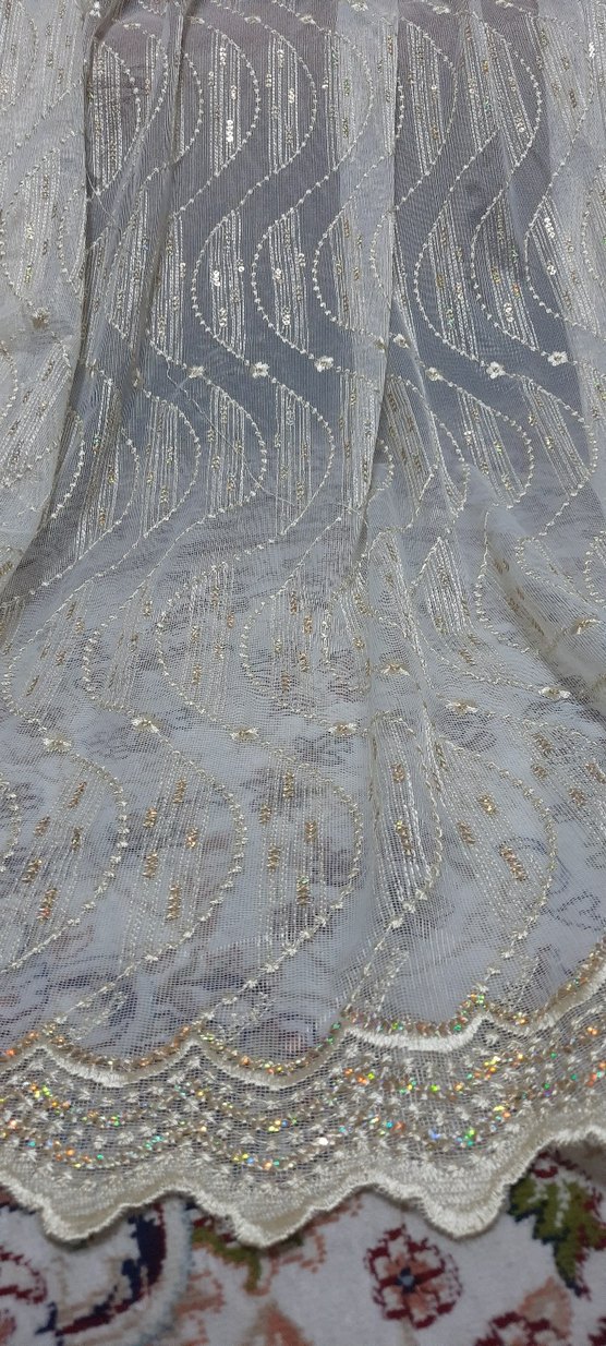 Sarımsı parlak tül 2 adet - Görsel 4