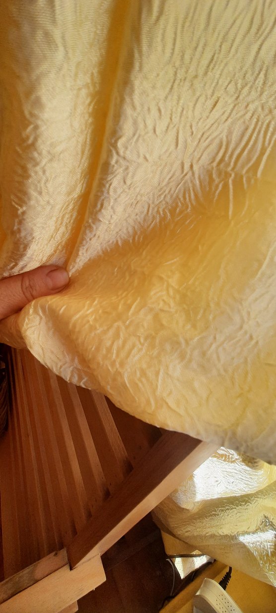 İşlemeli Sarı fon Perde - Görsel 4