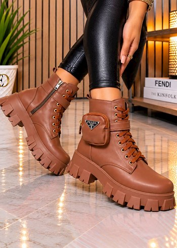 Prada Kahverengi Bagcikli Platform Bot