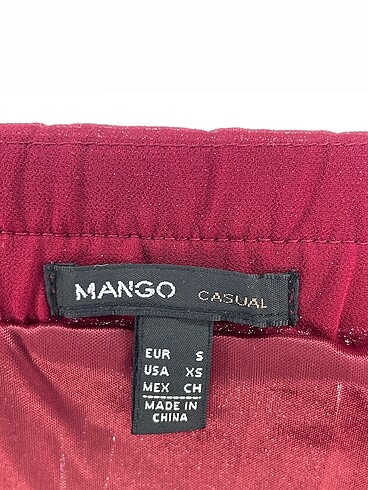 s Beden bordo Renk Mango Midi Etek %70 İndirimli.