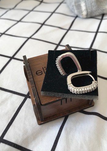 Accessorize  Modern Gumus Tasli Kupe Cifti