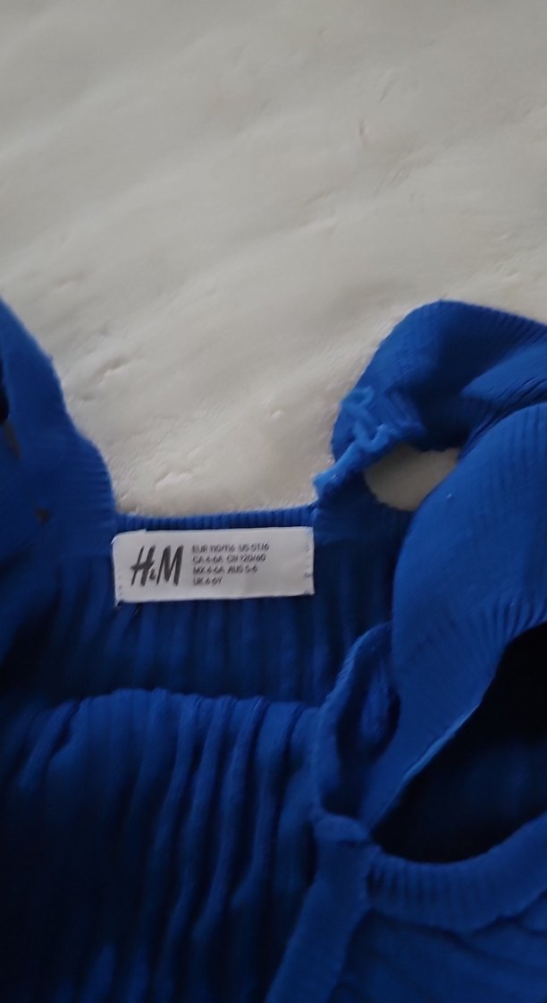 Mavi Mini Askılı Rahat Kız Çocuk Takımı - Görsel 5