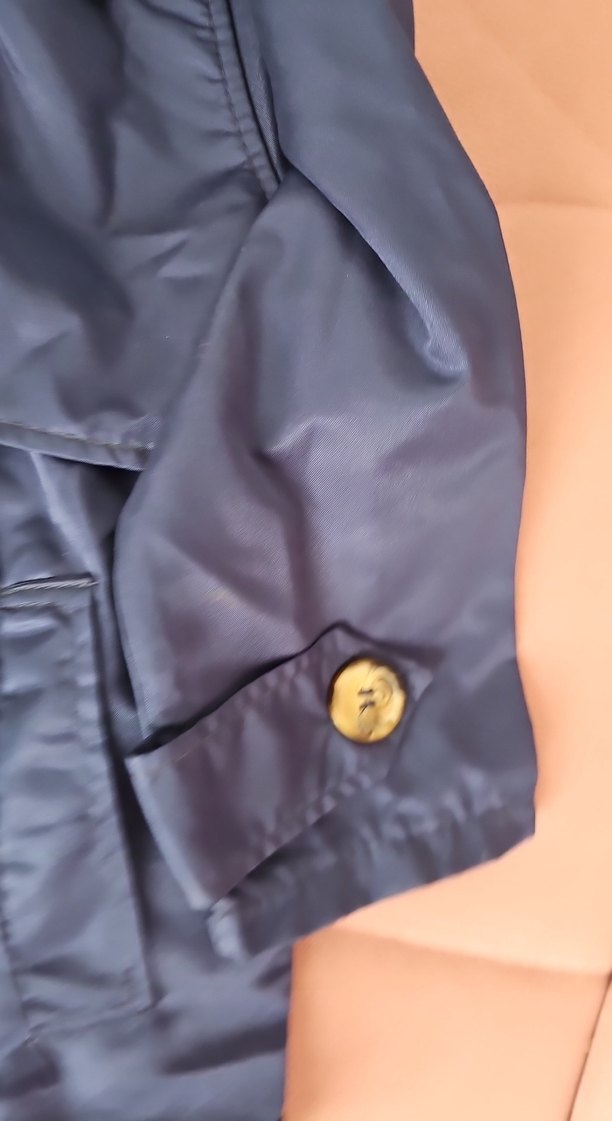 Düğmeli Erkek Çocuk Mavi Ceket trençkot - Görsel 3