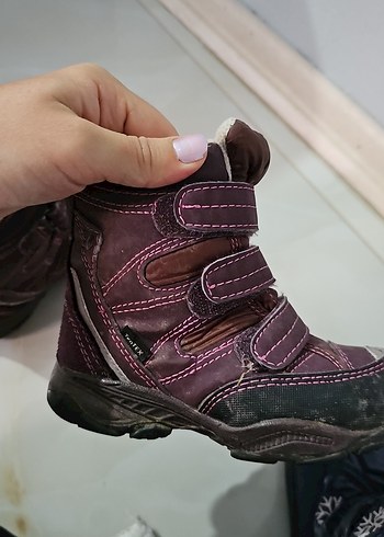 Kız Çocuk Mor Cırt Cırtlı Sokak Stili Bot - Görsel 4