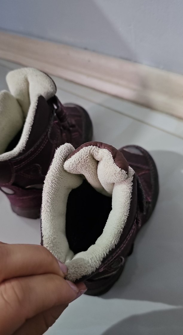 Kız Çocuk Mor Cırt Cırtlı Sokak Stili Bot - Görsel 3