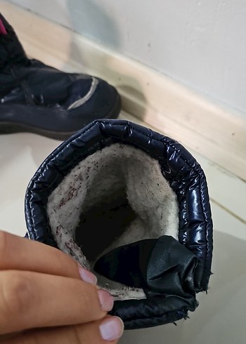 Kız Çocuk Lacivert Kaymaz Kar Botu - Görsel 4