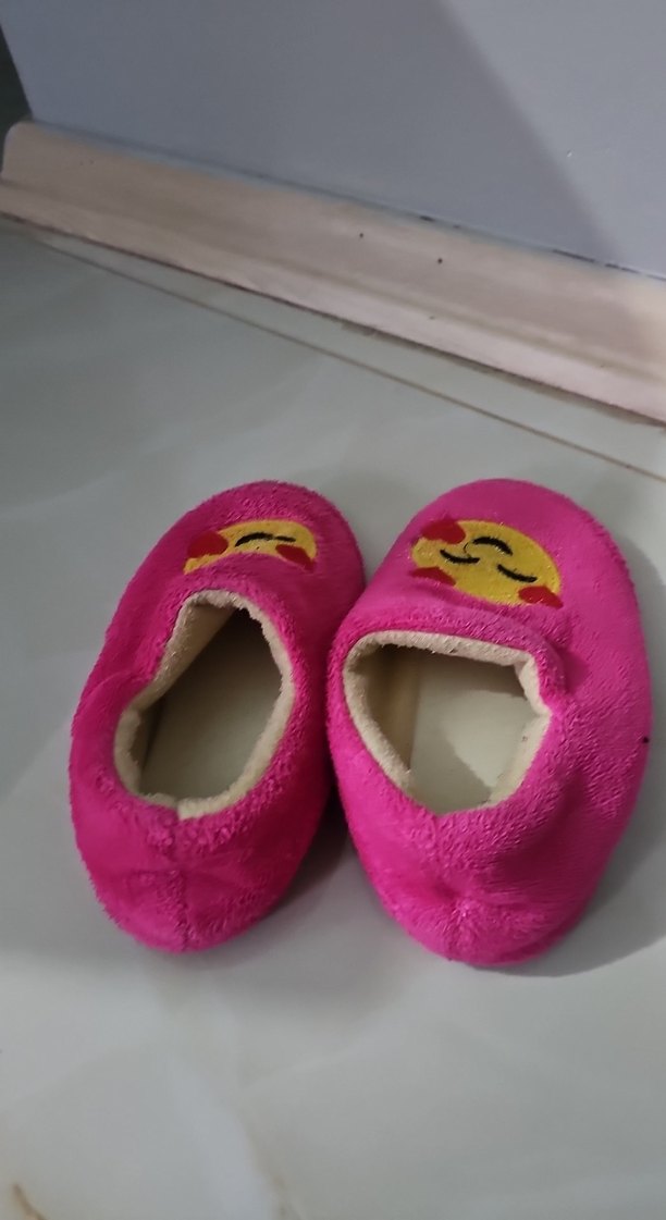 Nakışlı Kız Çocuk Sıcak Terlik Pembe - Görsel 2