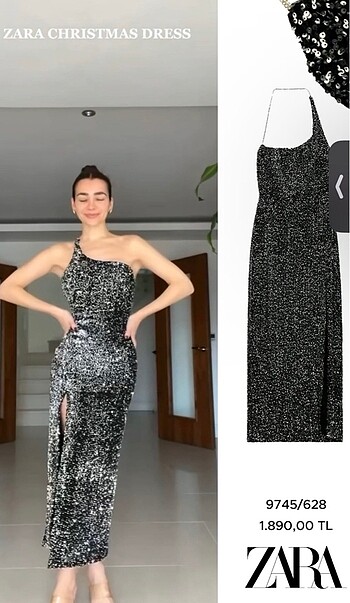 Zara pullu elbise