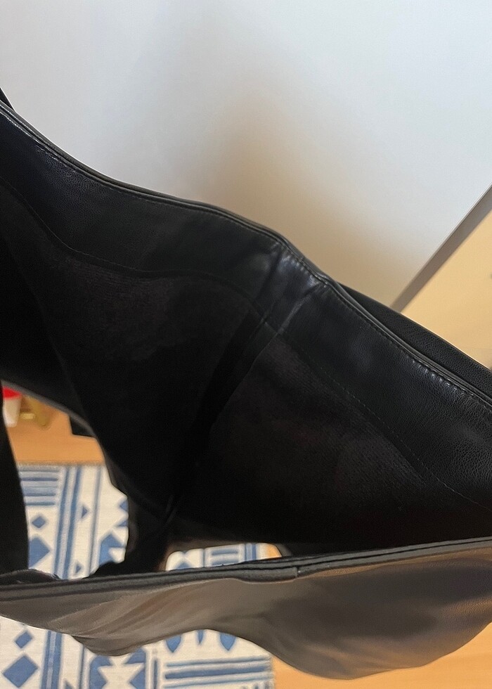 Mango deri şort etek - Görsel 2