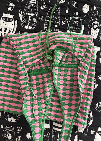 Örgü Halter Yaka Midi Elbise - Görsel 3