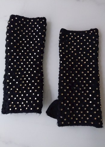 SİYAH,TAŞLI ELDİVEN - Görsel 2