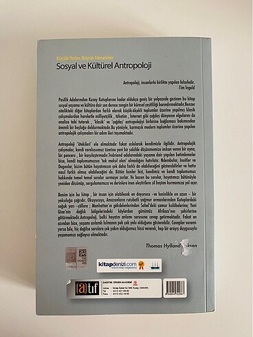 Sosyal ve Kültürel Antropoloji