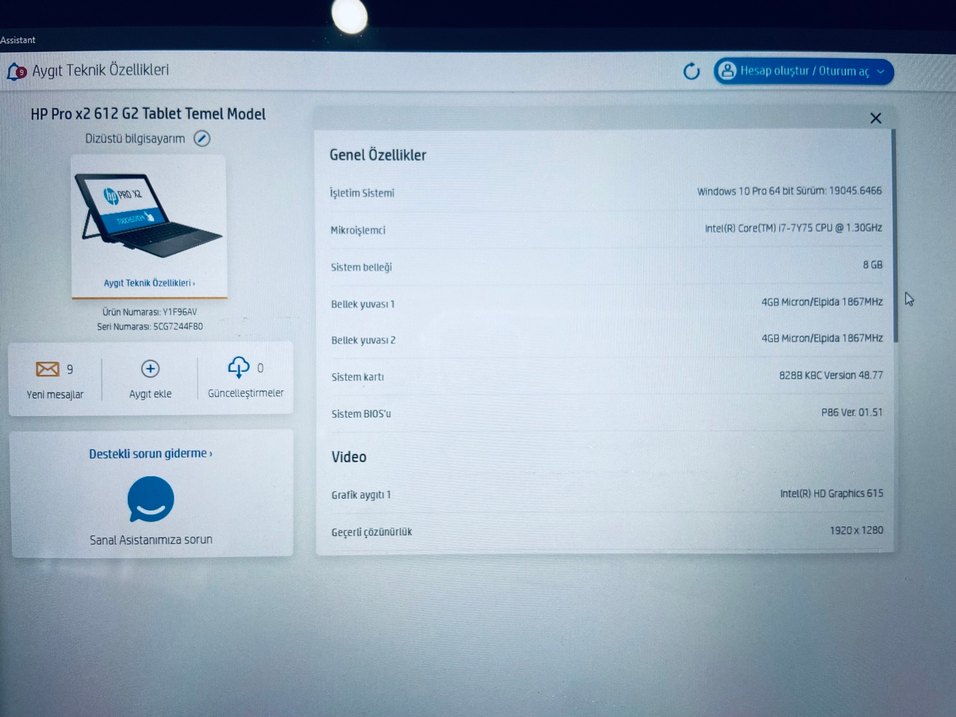 İnce ve Şık Siyah hp Dizüstü tablet Bilgisayar — görsel 4/10