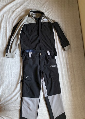 Columbia Gri Siyah Teknik Outdoor İkili Set Yas 12 Dir