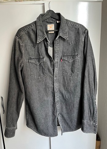 Levis Levi S Gri Denim Erkek Gomlek