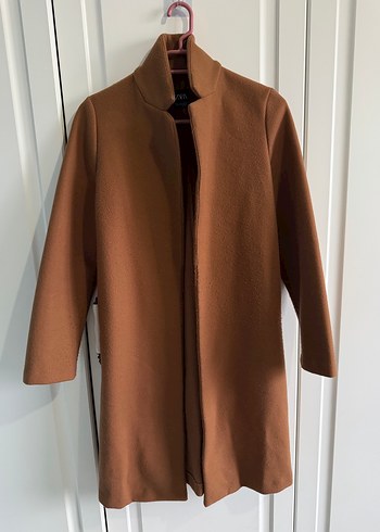 Zara Camel Tonlu Uzun Kaban