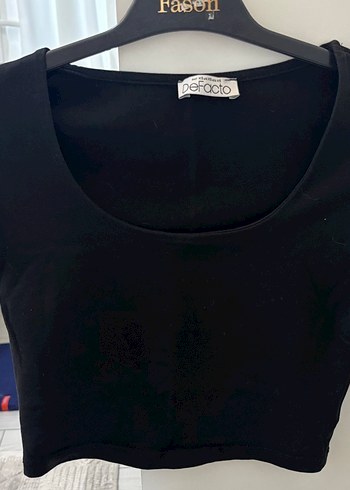 Defacto Siyah Kolsuz Crop Top