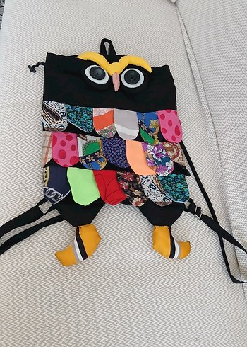 Renkli Desenli Kadın Sırt Çantası
