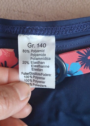 Kemerli Kısa Lacivert Kadın Mayo Altı - Görsel 3