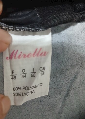 Siyah Baskılı Drapeli İnce Askılı Mayo - Görsel 7