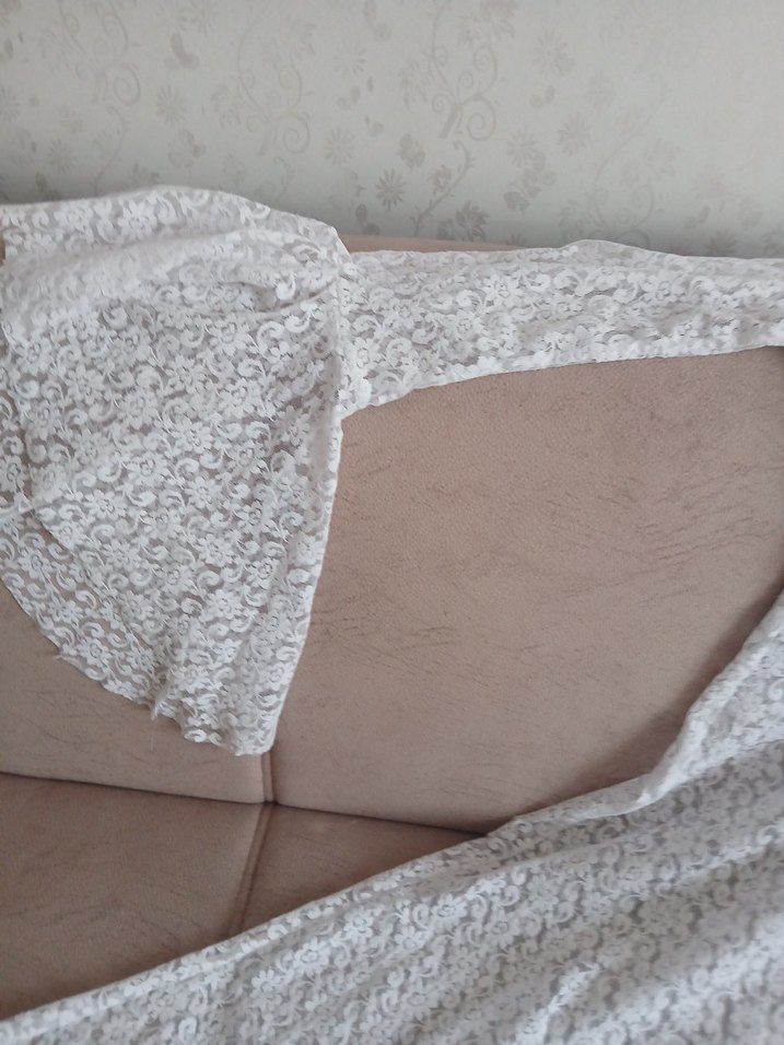 Dantel Detaylı Uzun Beyaz Bohem Kadın Elbise - Görsel 2