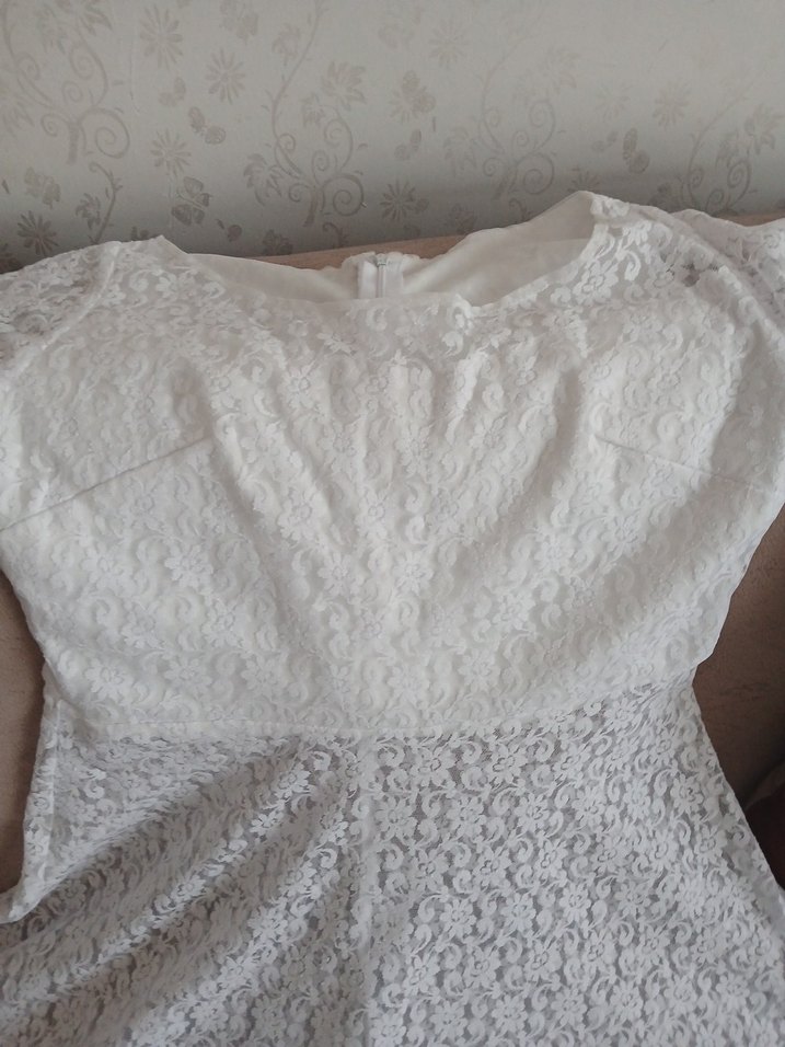 Dantel Detaylı Uzun Beyaz Bohem Kadın Elbise - Görsel 4