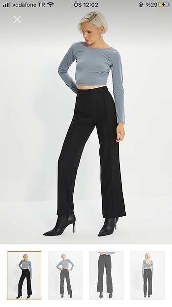 Trendyol milla siyah pantolon