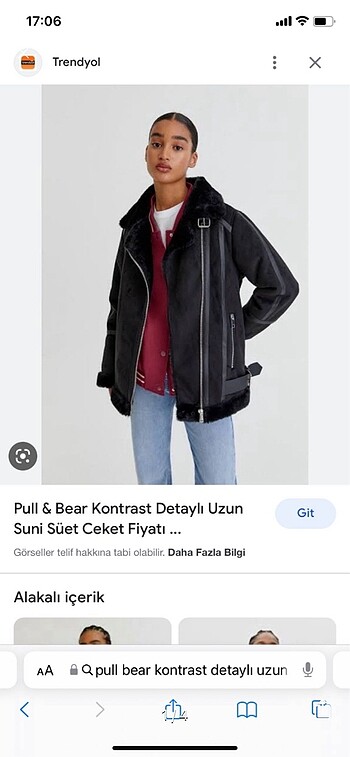 Pull bear suni süet ceket